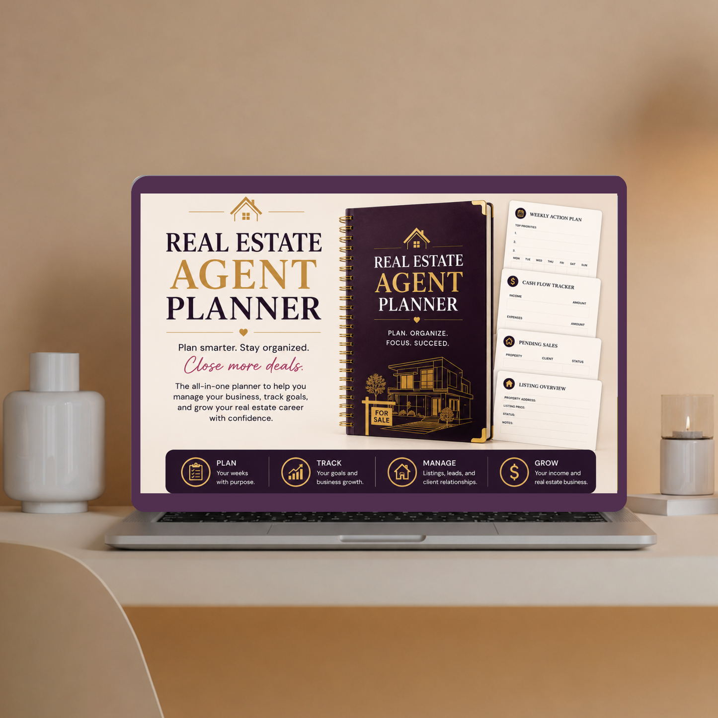 Real Estate Agent Planner - Your Ultimate Productivity Companion