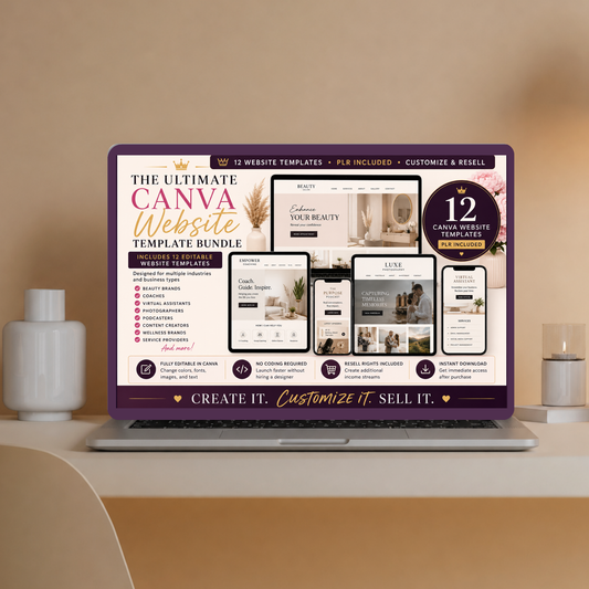 The Ultimate Canva Website Template Bundle